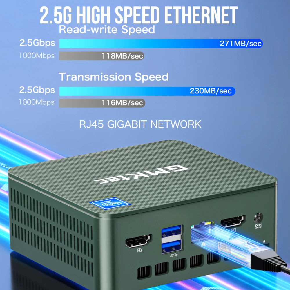 GMKtec G3 Mini PC Intel Alder Lake N100 Windows 11 Pro Mini PC 8/16GB DDR4 D 256/512GB PCIe M.2 SSWiFi 6 BT5.2 Desktop Computer