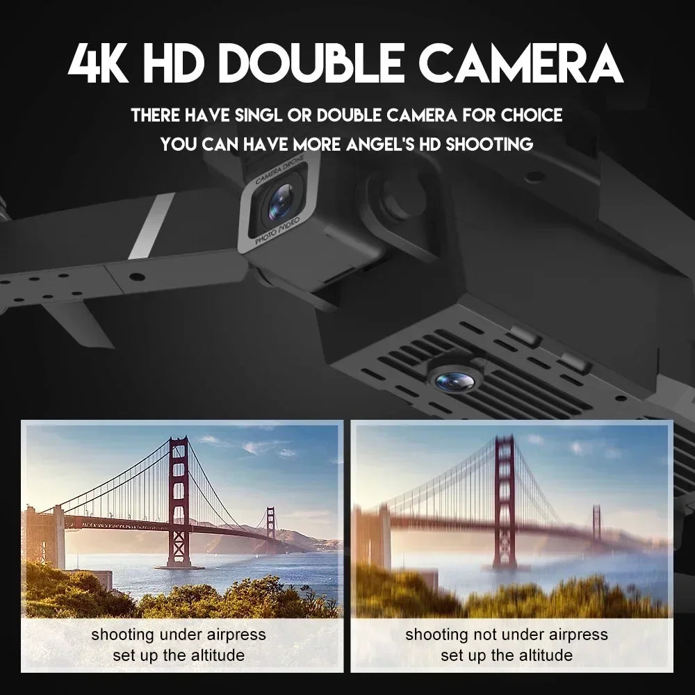 Drone 4K/1080P/ Double camera HD Camera/Pliable Hélicoptère WIFI FPV