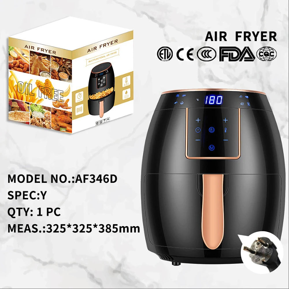 Air Fryer 5.5L 1300W Ecran tactile Multifonction