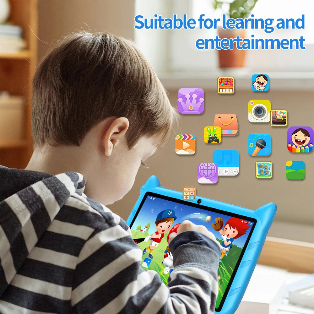 Tablette Bdf Kids / 7'' / 5G / Wifi / Quad core / Android / 4Gb ram / 64Gb Rom