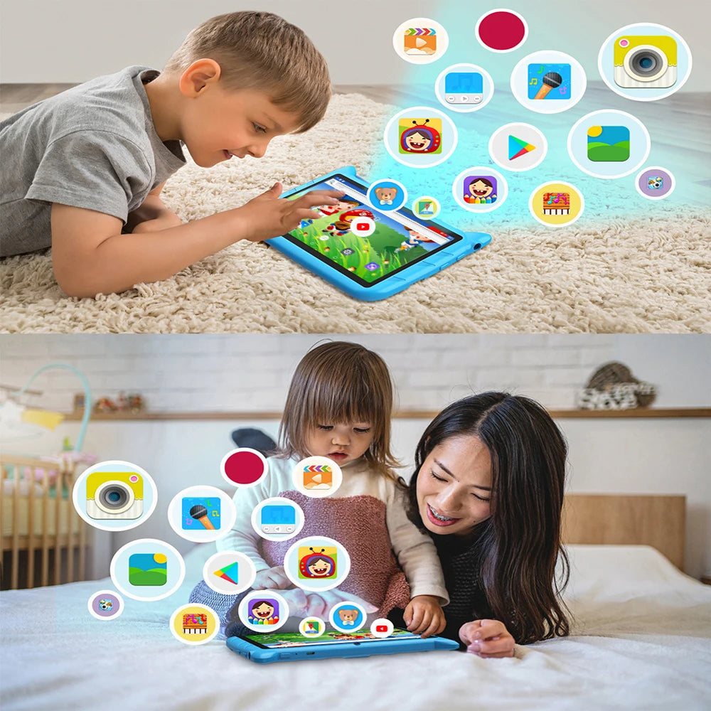 Tablette Bdf Kids / 7'' / 5G / Wifi / Quad core / Android / 4Gb ram / 64Gb Rom
