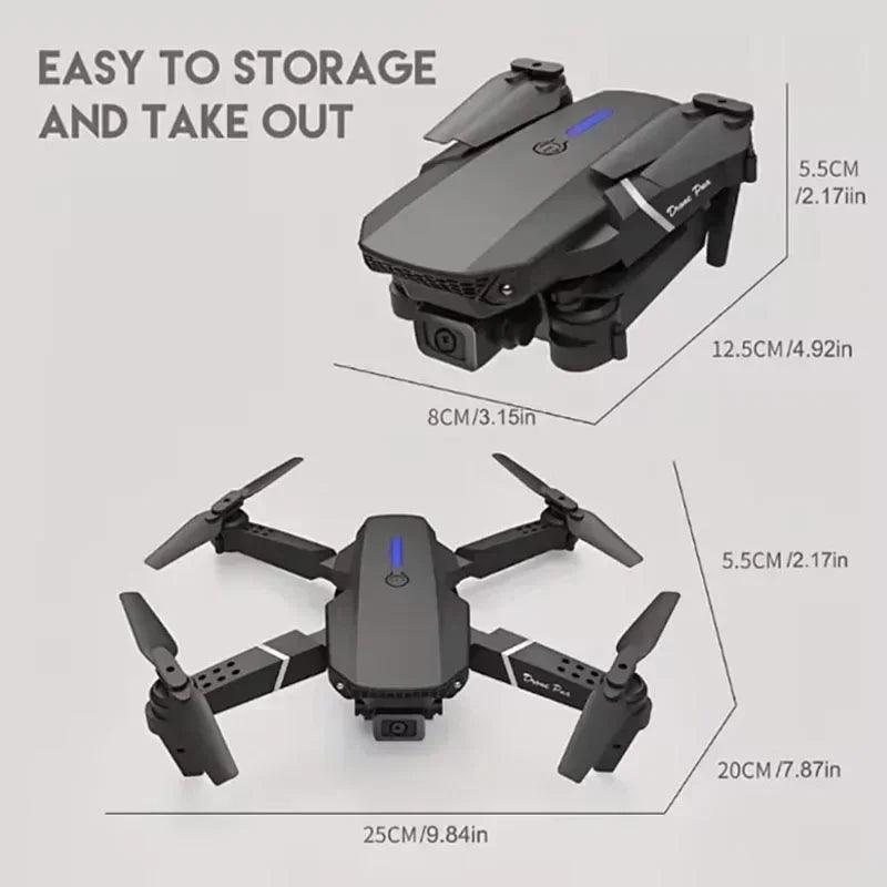 Drone 4K/1080P/ Double camera HD Camera/Pliable Hélicoptère WIFI FPV