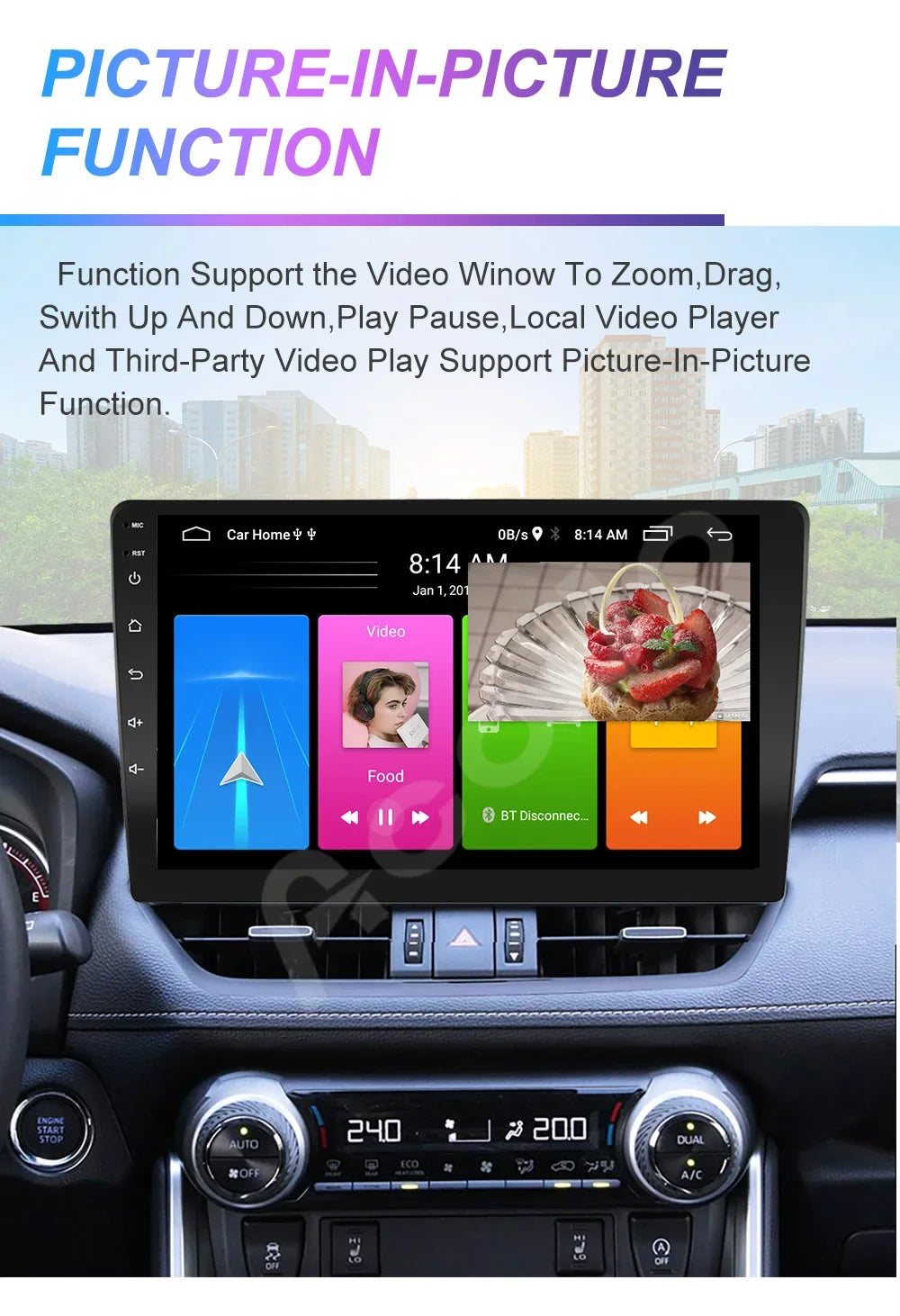 ACODO Android Car Player 7 inch Wireless Carplay Auto Radio With WiFi Bluetooth FM Navigation Autoradio Stereo