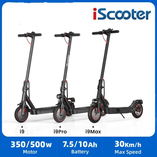 iScooter i9/i9pro/i9max Batterie 350/500W (7.5/10Ah) Roue 8.5''/10'' Trottinette Electrique