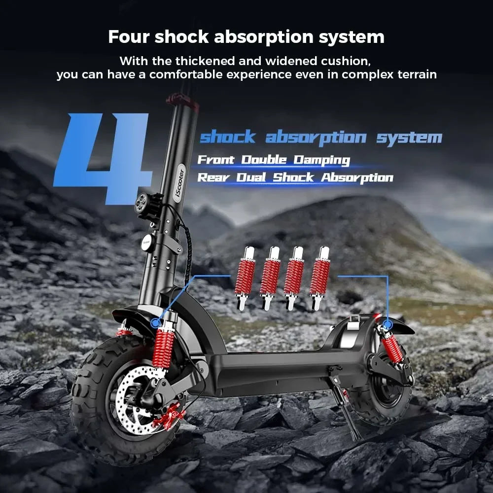 Iscooter IX6 1000W/ 48V/ 17.5AH/ Roue 11' trottinette électrique
