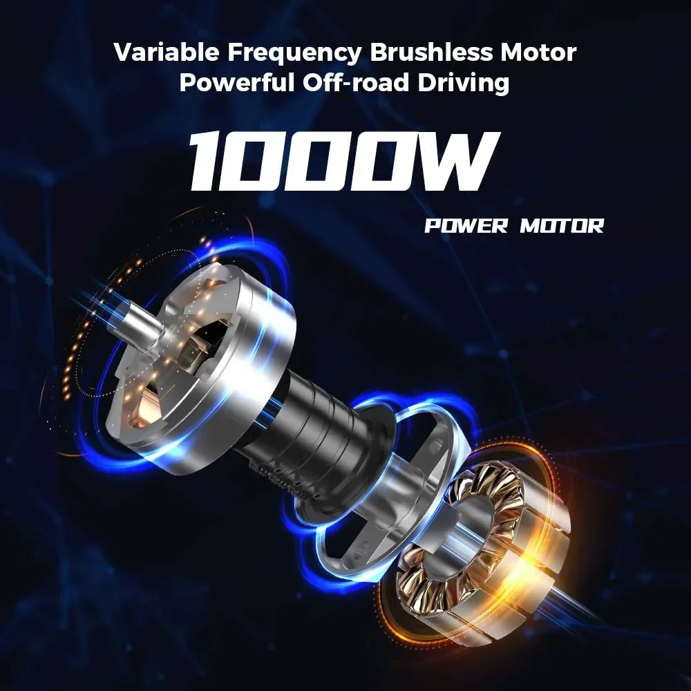 Iscooter IX6 1000W/ 48V/ 17.5AH/ Roue 11' trottinette électrique